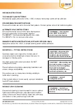 Предварительный просмотр 3 страницы dun-bri GROUP DBG M35 Series Installation & Operating Instructions