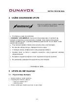 Preview for 20 page of Dunavox DX-16.46K Instruction Manual