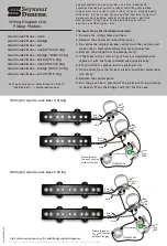 Preview for 1 page of Duncan Apollo Jazz Bass - neck Wiring Diagrams