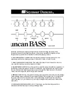 Предварительный просмотр 6 страницы Duncan BASS 400 X 2 Owner'S Manual