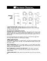 Preview for 5 page of Duncan Convertible Combo Owner'S Manual