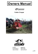 Duncan Fodder Chopper Owner'S Manual preview