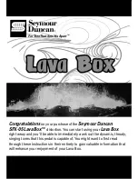 Предварительный просмотр 1 страницы Duncan Lava BoxTM Distortion SFX-05 Product Manual