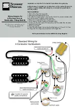 Предварительный просмотр 1 страницы Duncan SH-8n Invader Wiring Diagram