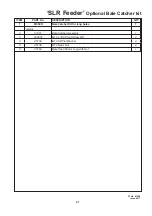 Preview for 43 page of Duncan SLR Feeder Owner'S Manual