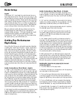 Preview for 2 page of Duncan Solstice User Manual