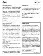 Preview for 8 page of Duncan Solstice User Manual