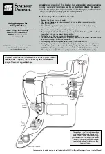 Предварительный просмотр 1 страницы Duncan Vintage for Jazzmaster SJM-1 Wiring Diagram