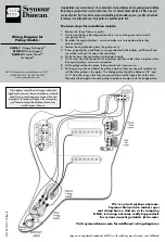 Предварительный просмотр 2 страницы Duncan Vintage for Jazzmaster SJM-1 Wiring Diagram