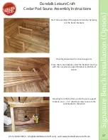 Dundalk LeisureCraft Cedar Pod Sauna Assembly Instructions preview