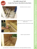 Предварительный просмотр 3 страницы Dundalk LeisureCraft Cedar Pod Sauna Assembly Instructions