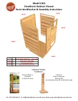 Предварительный просмотр 1 страницы Dundalk LeisureCraft Cloudburst 550S Parts Identification & Assembly Instructions