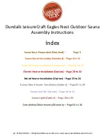 Preview for 2 page of Dundalk LeisureCraft Eagles Nest Assembly Instructions Manual