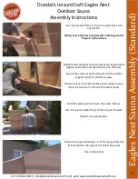 Preview for 11 page of Dundalk LeisureCraft Eagles Nest Assembly Instructions Manual