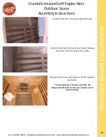 Preview for 18 page of Dundalk LeisureCraft Eagles Nest Assembly Instructions Manual