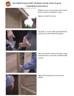 Preview for 13 page of Dundalk LeisureCraft Indoor Cabin Sauna Assembly Instructions Manual