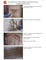 Preview for 14 page of Dundalk LeisureCraft Indoor Cabin Sauna Assembly Instructions Manual