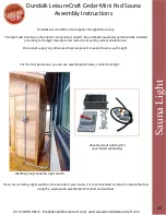 Preview for 20 page of Dundalk LeisureCraft Mini Pod Assembly Instructions Manual