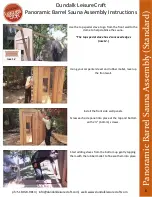 Preview for 6 page of Dundalk LeisureCraft Panoramic Barrel Sauna Assembly Instructions Manual