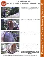 Preview for 8 page of Dundalk LeisureCraft Panoramic Barrel Sauna Assembly Instructions Manual