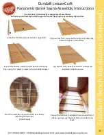 Preview for 13 page of Dundalk LeisureCraft Panoramic Barrel Sauna Assembly Instructions Manual