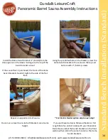 Preview for 14 page of Dundalk LeisureCraft Panoramic Barrel Sauna Assembly Instructions Manual