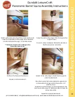 Preview for 16 page of Dundalk LeisureCraft Panoramic Barrel Sauna Assembly Instructions Manual