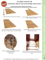 Preview for 18 page of Dundalk LeisureCraft Panoramic Barrel Sauna Assembly Instructions Manual