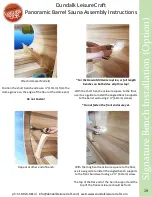 Preview for 19 page of Dundalk LeisureCraft Panoramic Barrel Sauna Assembly Instructions Manual