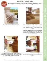 Preview for 21 page of Dundalk LeisureCraft Panoramic Barrel Sauna Assembly Instructions Manual