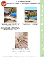 Preview for 23 page of Dundalk LeisureCraft Panoramic Barrel Sauna Assembly Instructions Manual