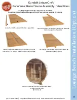 Preview for 26 page of Dundalk LeisureCraft Panoramic Barrel Sauna Assembly Instructions Manual