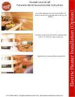 Preview for 32 page of Dundalk LeisureCraft Panoramic Barrel Sauna Assembly Instructions Manual