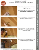 Preview for 34 page of Dundalk LeisureCraft Panoramic Barrel Sauna Assembly Instructions Manual