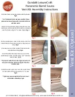 Preview for 41 page of Dundalk LeisureCraft Panoramic Barrel Sauna Assembly Instructions Manual