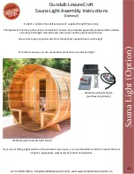 Preview for 42 page of Dundalk LeisureCraft Panoramic Barrel Sauna Assembly Instructions Manual