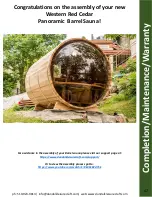 Preview for 46 page of Dundalk LeisureCraft Panoramic Barrel Sauna Assembly Instructions Manual