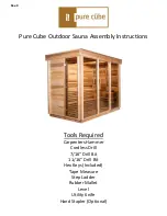 Preview for 1 page of Dundalk LeisureCraft Pure Cube CU550 Assembly Instructions Manual