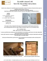 Preview for 29 page of Dundalk LeisureCraft Pure Cube CU550 Assembly Instructions Manual