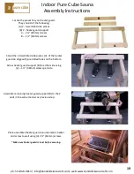 Preview for 20 page of Dundalk LeisureCraft Pure Cube PU550 Assembly Instructions Manual