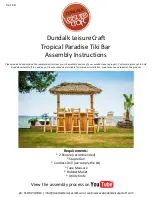 Preview for 1 page of Dundalk LeisureCraft Tropical Paradise Tiki Bar Assembly Instructions Manual