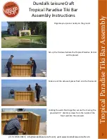 Preview for 2 page of Dundalk LeisureCraft Tropical Paradise Tiki Bar Assembly Instructions Manual