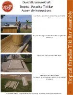 Preview for 5 page of Dundalk LeisureCraft Tropical Paradise Tiki Bar Assembly Instructions Manual