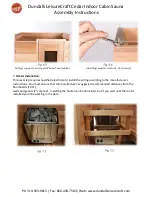 Preview for 5 page of Dundalk LeisureCraft Western Red Cedar Indoor Cabin Sauna Assembly Instructions Manual