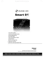 Предварительный просмотр 1 страницы Dune HD Smart D1 Quick Start Manual