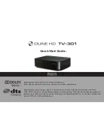 Dune HD TV-301 Quick Start Manual preview