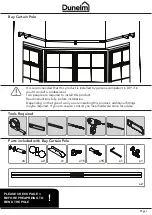 Preview for 1 page of Dunelm Bay Curtain Pole Manual