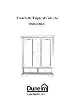 Dunelm Charlotte Triple Wardrobe Instructions Manual предпросмотр