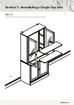 Предварительный просмотр 10 страницы Dunelm Churchgate Top Unit Glass Door Assembly Instructions Manual