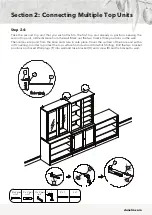 Предварительный просмотр 14 страницы Dunelm Churchgate Top Unit Glass Door Assembly Instructions Manual